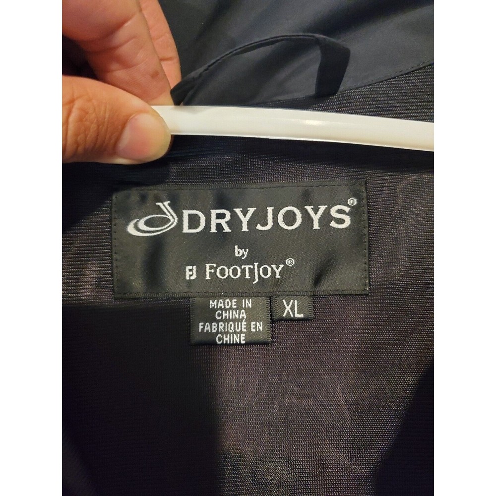 DRYJOYS by FootJoy Mens Golf Wind Rain Jacket S/S 1/4 Zip Sz XL Red Black - Picture 7 of 13